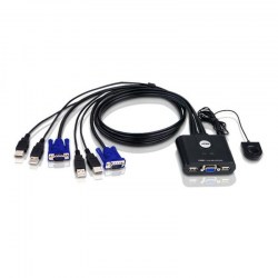 KVM Switches mit integriertem Kabel für HDMI, USB-C, DP, DVI & VGA