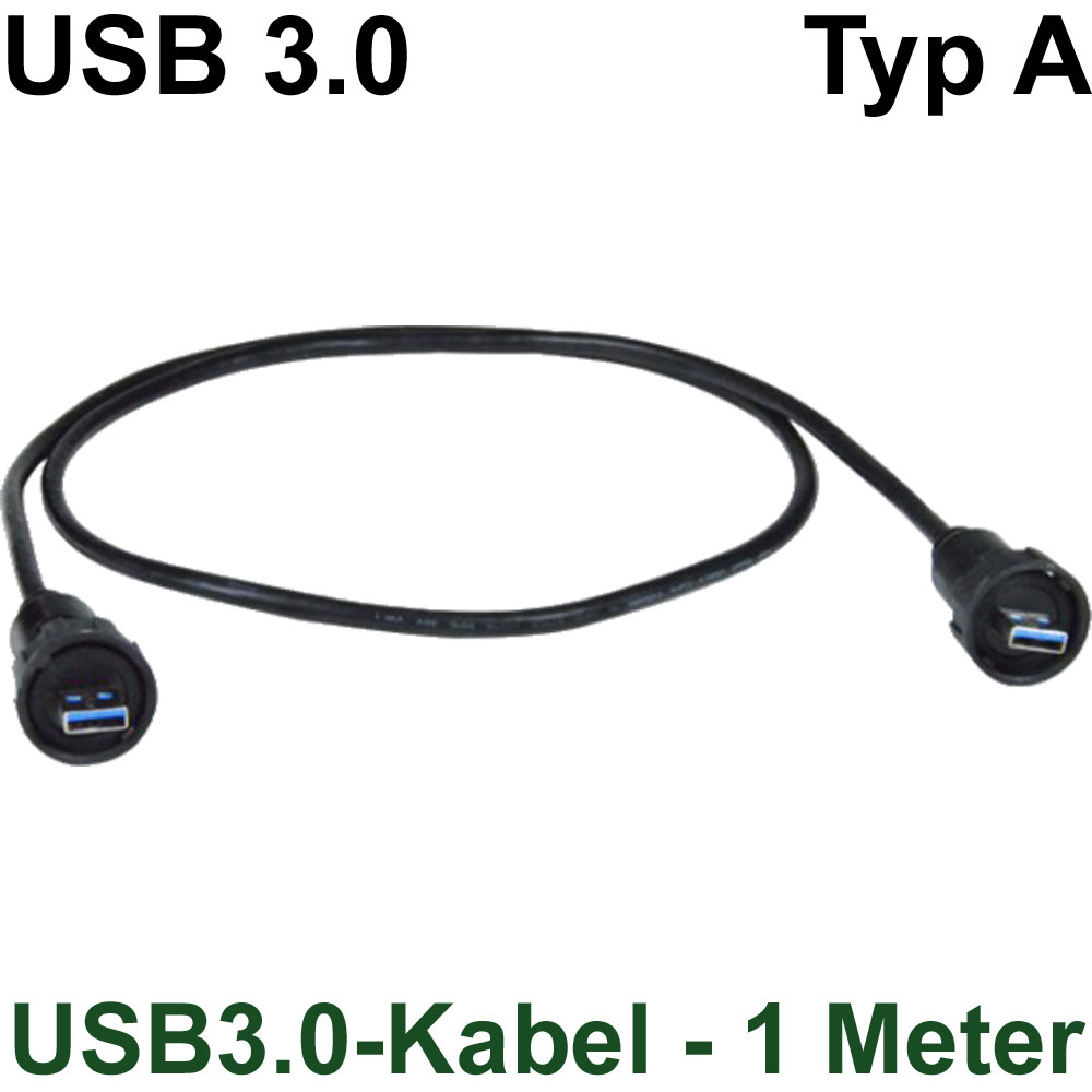 USB 3,0 wasserdichte USB buchse daten IP67 weibliche panel mount socekt  wasser beweis H24